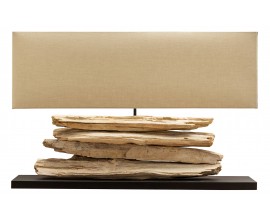 Dizajnová stolná lampa Riverine béžová