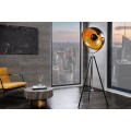 Štýlová stojaca lampa Big štúdio 160cm čierna / zlatá