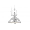 Luxusné moderné závesné svietidlo Industrial 45cm strieborné