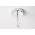 Luxusné moderné závesné svietidlo Industrial 45cm strieborné