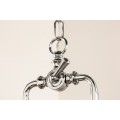 Luxusné moderné závesné svietidlo Industrial 45cm strieborné