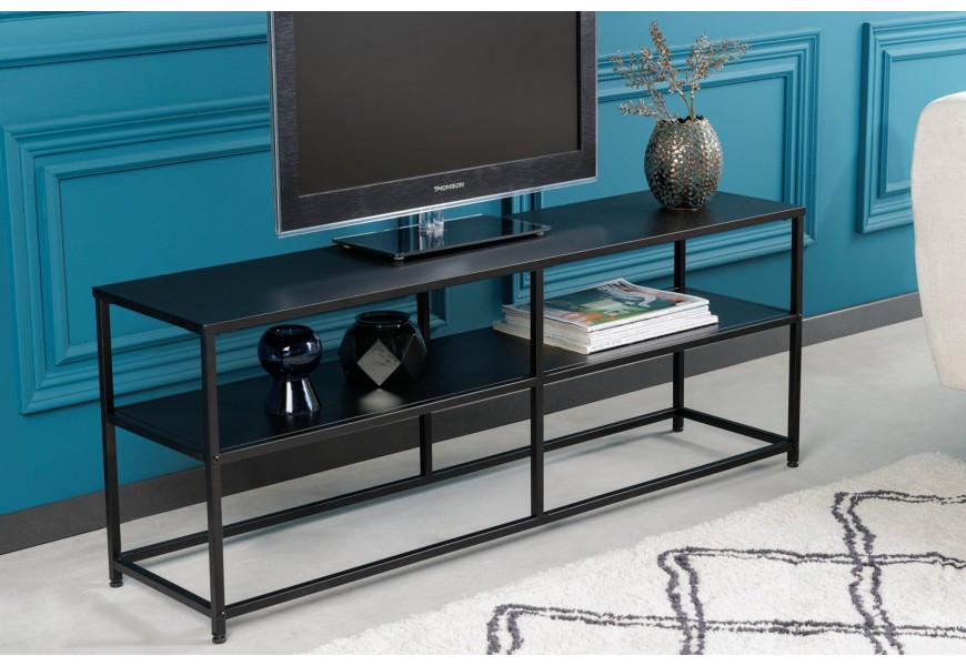 Kovový industriálny konzolový stolík Industria Durante čierny 120cm