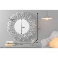 Dizajnové zrkadlo Vista v sivej farbe