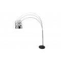 Dizajnová moderná stojaca lampa Big Bow II 170-205 cm chróm