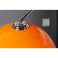 Dizajnová jedinečná stojaca lampa  Big Bow II oranžová 175 - 205cm