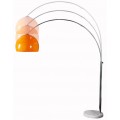Dizajnová jedinečná stojaca lampa  Big Bow II oranžová 175 - 205cm