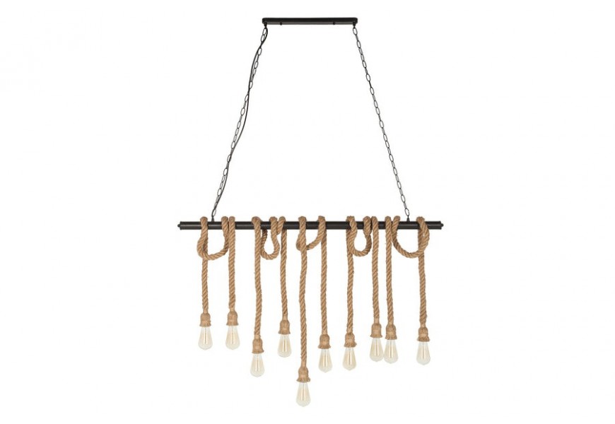 Unikátna závesná lampa Marinero hnedá