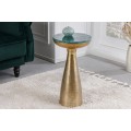 Dizajnový príručný stolík Elements okrúhly zlatý 57cm