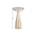 Dizajnový príručný stolík Elements okrúhly zlatý 57cm