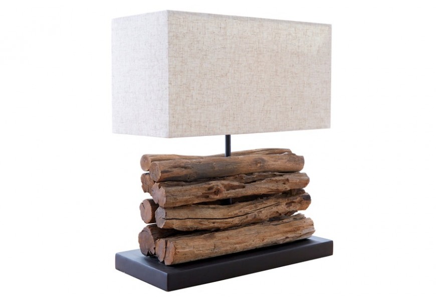 Dizajnová stolná lampa Perifere 40cm béžová