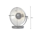 Dizajnová jedinečná stolná lampa Studio 40 cm strieborná