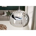 Moderné dizajnové závesné svietidlo Chrome Ball