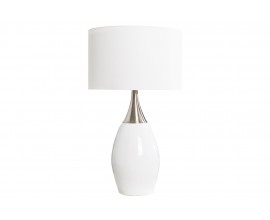 Moderná štýlová stolná lampa Carla 60cm biela