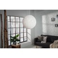 Dizajnová štýlová závesná lampa Cocoon biela 45cm