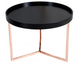 Štýlový konferenčný stolík Modul 60cm čierna/meď