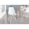 Dizajnová moderná stolička Scandinavia biela