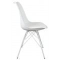 Dizajnová moderná stolička Scandinavia biela