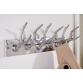 Luxusný dizajnový nástenný vešiak Jeleň 50cm strieborný