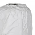 Moderná vysoká biela porcelánová váza Crumple s efektom pokrčeného papiera 56 cm