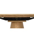 Moderný škandinávsky oválny rozkladací jedálenský stôl Eklund v naturálnom svetlom hnedom dubovom prevedení 160-200 cm