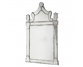 Luxusné vintage vysoké zrkadlo Gate s efektom starnutia a dekoratívnym rámom 185 cm