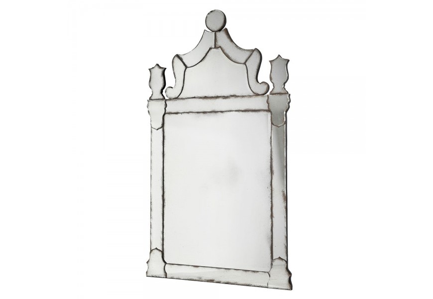 Luxusn&eacute; vintage vysok&eacute; zrkadlo Gate s efektom starnutia a dekorat&iacute;vnym r&aacute;mom 185 cm