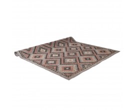 Luxusný etno obdĺžnikový koberec Nomad Brown s geometrickým vzorom 300 cm