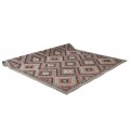 Luxusný etno obdĺžnikový koberec Nomad Brown s geometrickým vzorom 300 cm
