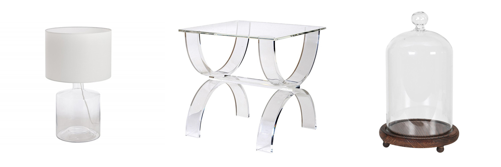 Luxusný sklenený nábytok a doplnky
