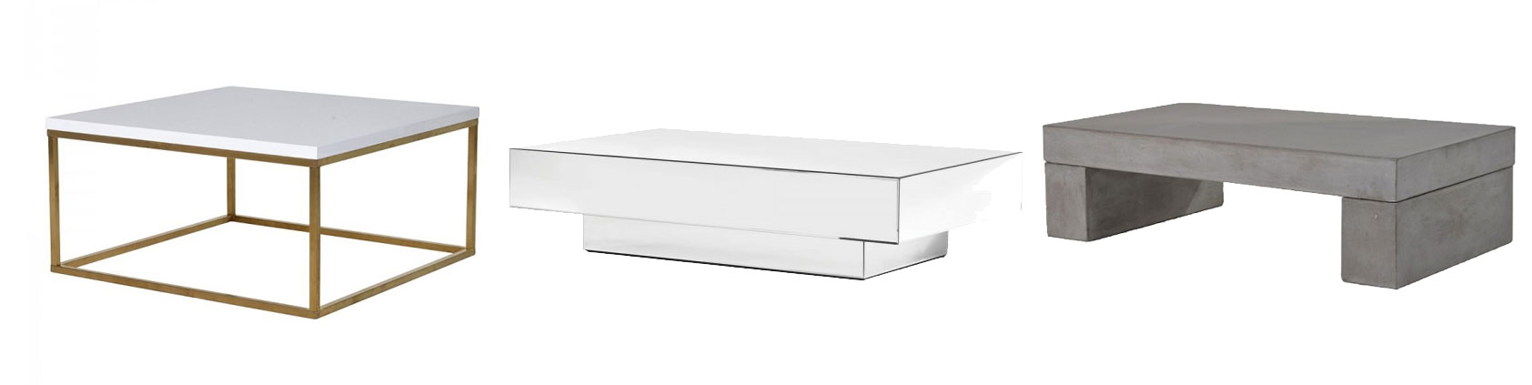 Minimalistický moderný konferenčný stolík Calderon, minimalistický zrkadlový konferenčný stolík Float, Dizajnová konferenčný stolík Cementia z betónu sivej farby