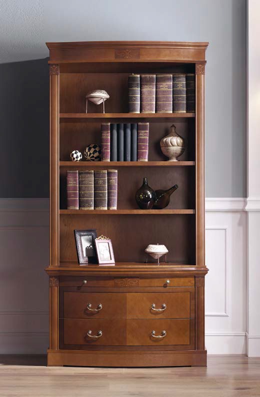 Luxusná rustikálna knižnica v klasickom štýle