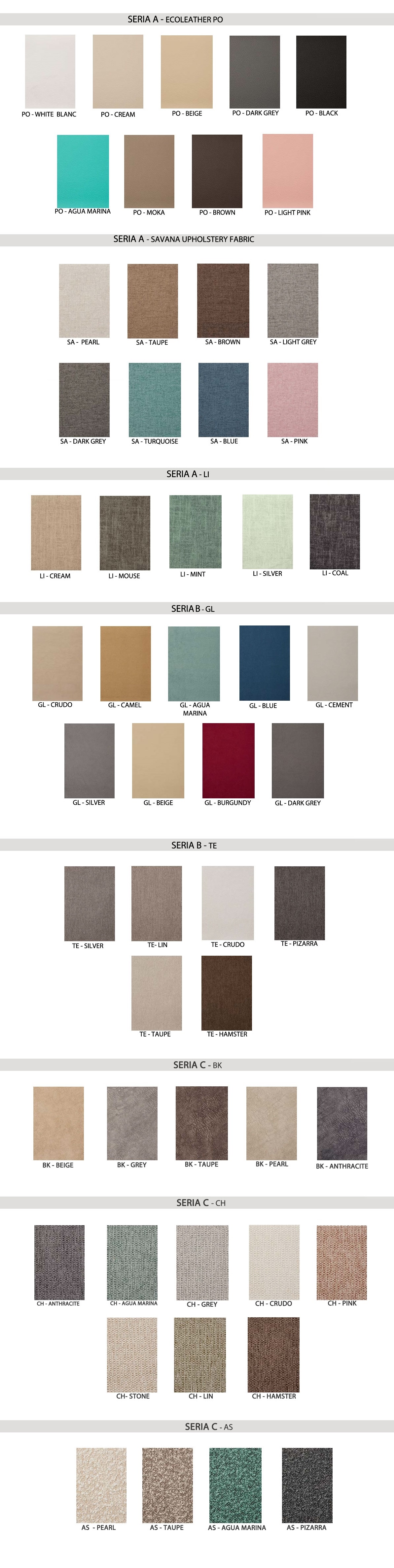 Farebné prevedenie čalúnenia a výber látky