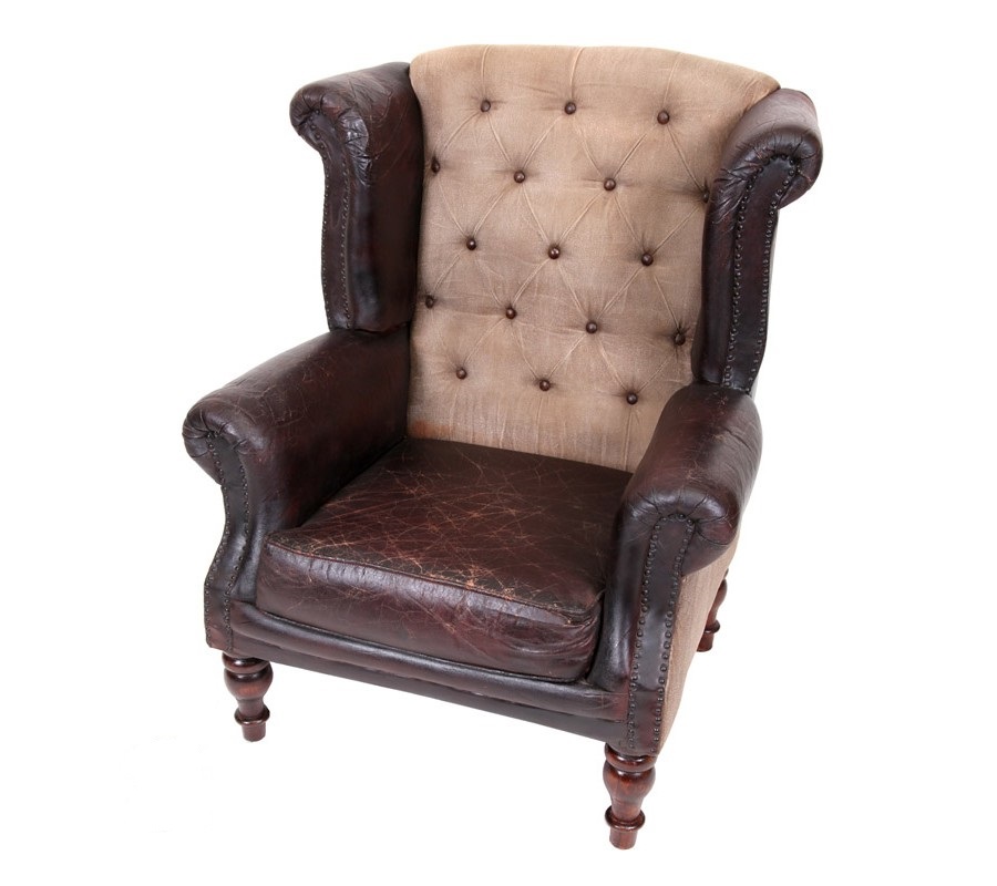 Chesterfield kreslo ušiak DOUBLE