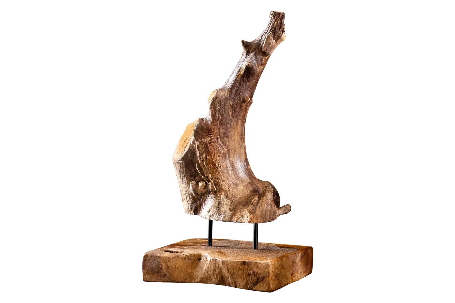 Estila Dizajnová drevená dekorácia Flame 30-40cm