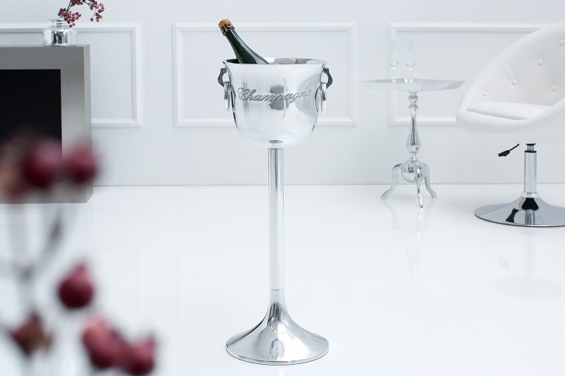 Estila Luxusný stojan na šampanské 75cm strieborný