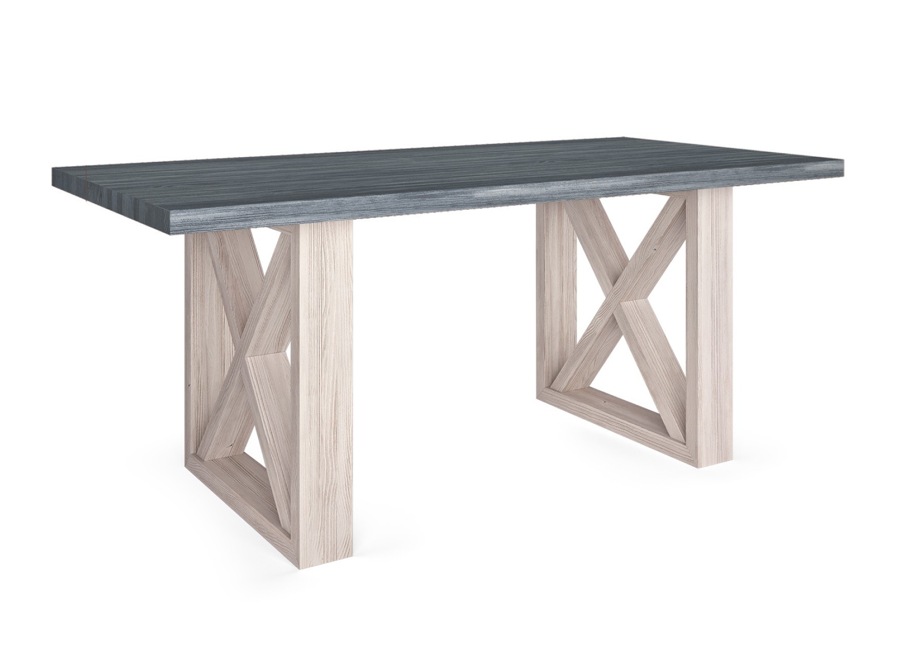 Estila Luxusný masívny jedálenský stôl Alborán s prekríženými nohami 200x100cm