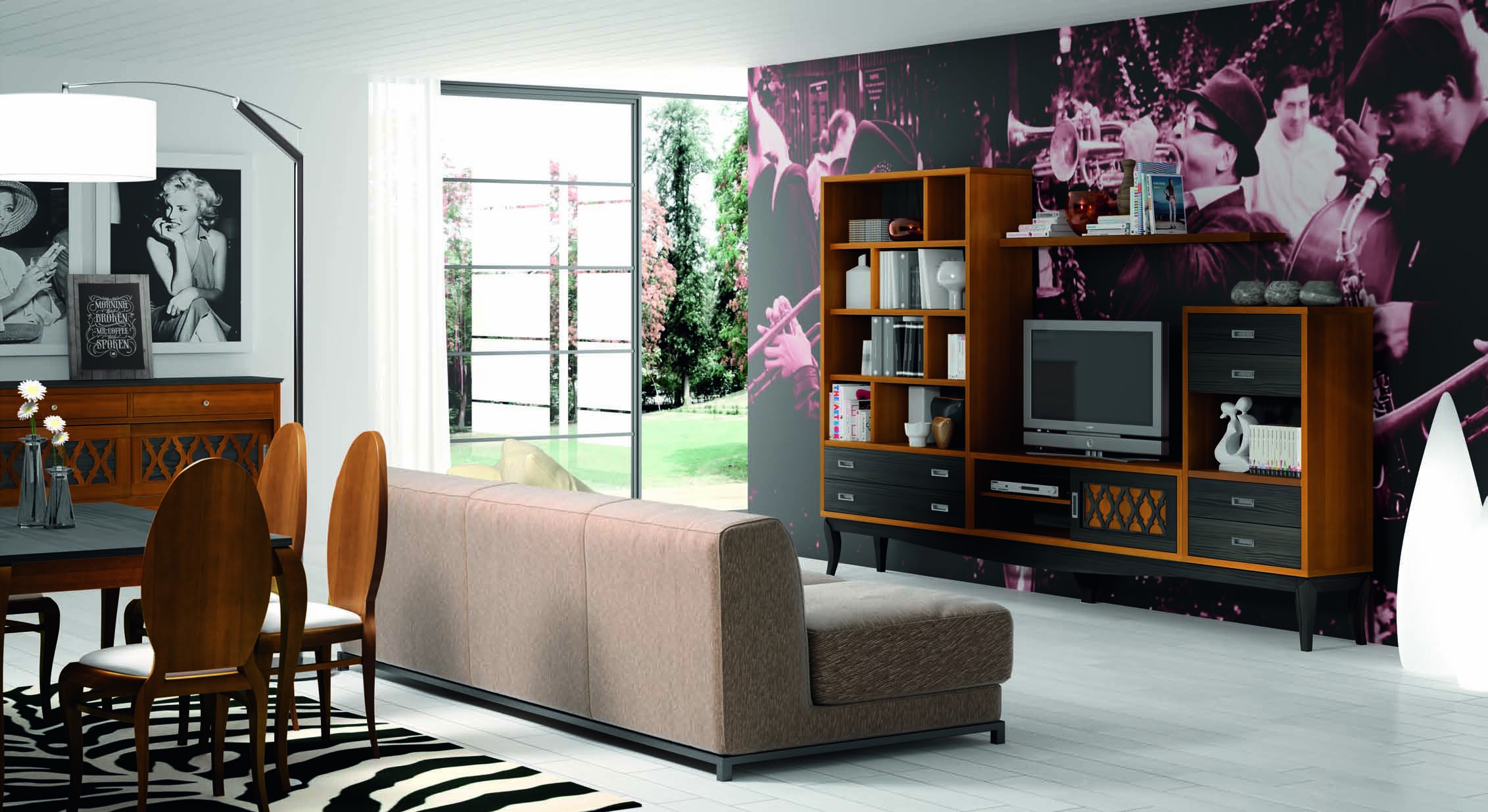 Stredomorská obývačka Basilea Tres s prvkami Maroka