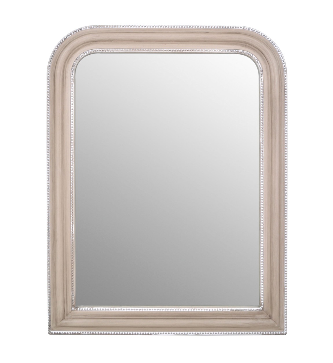 Estila Dizajnové masívne béžové nástenné zrkadlo Dakota v obdĺžnikovom tvare 100 cm